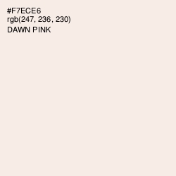 #F7ECE6 - Dawn Pink Color Image